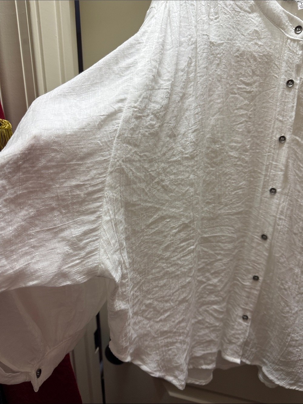 HYFVE White Button-Front Gauze Shirt - Picture 3 of 9